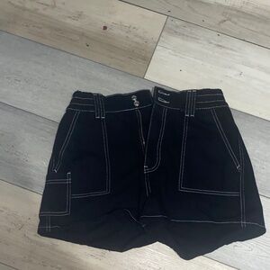 Women's Black Cargo Shorts